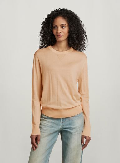 Jersey Core Round Neck Knitted